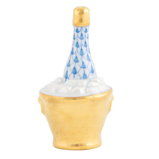 Herend Champagne Bucket Blue