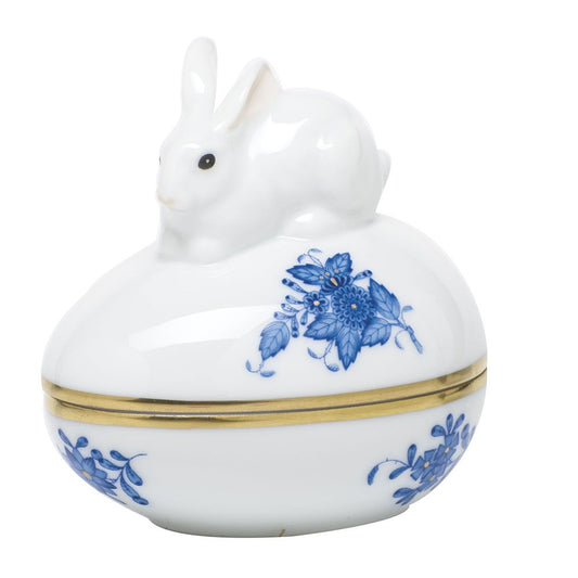 Herend Bonbon with Bunny Blue