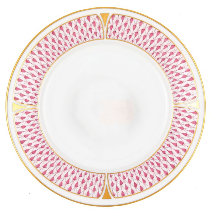 Herend Art Deco Raspberry Bread and Butter Plate