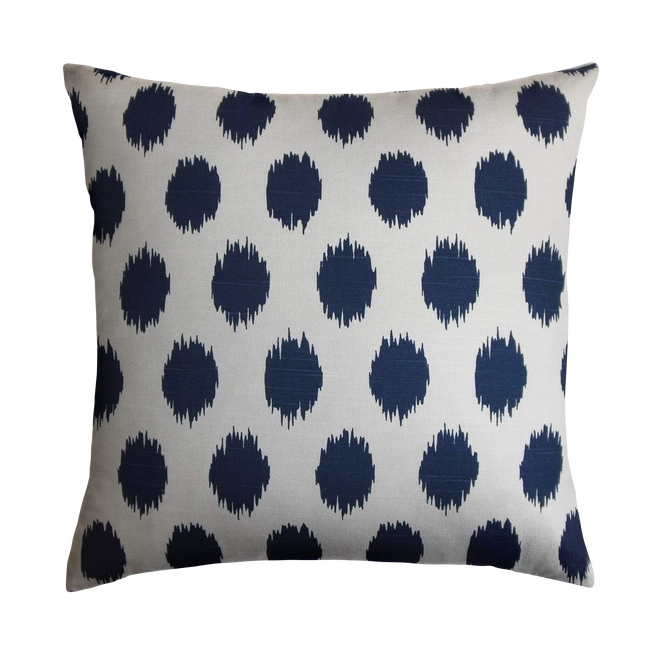 Blue Dot Pair of Pillows 22 inches Down