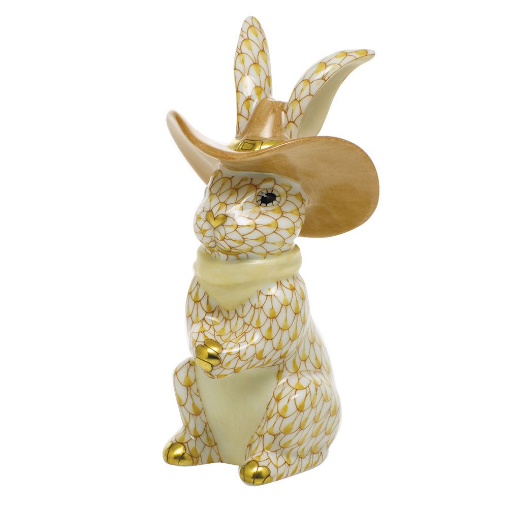 Herend Cowboy Bunny Butterscotch