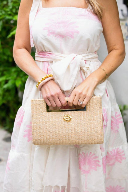 Chloe Clutch - Straw- WS