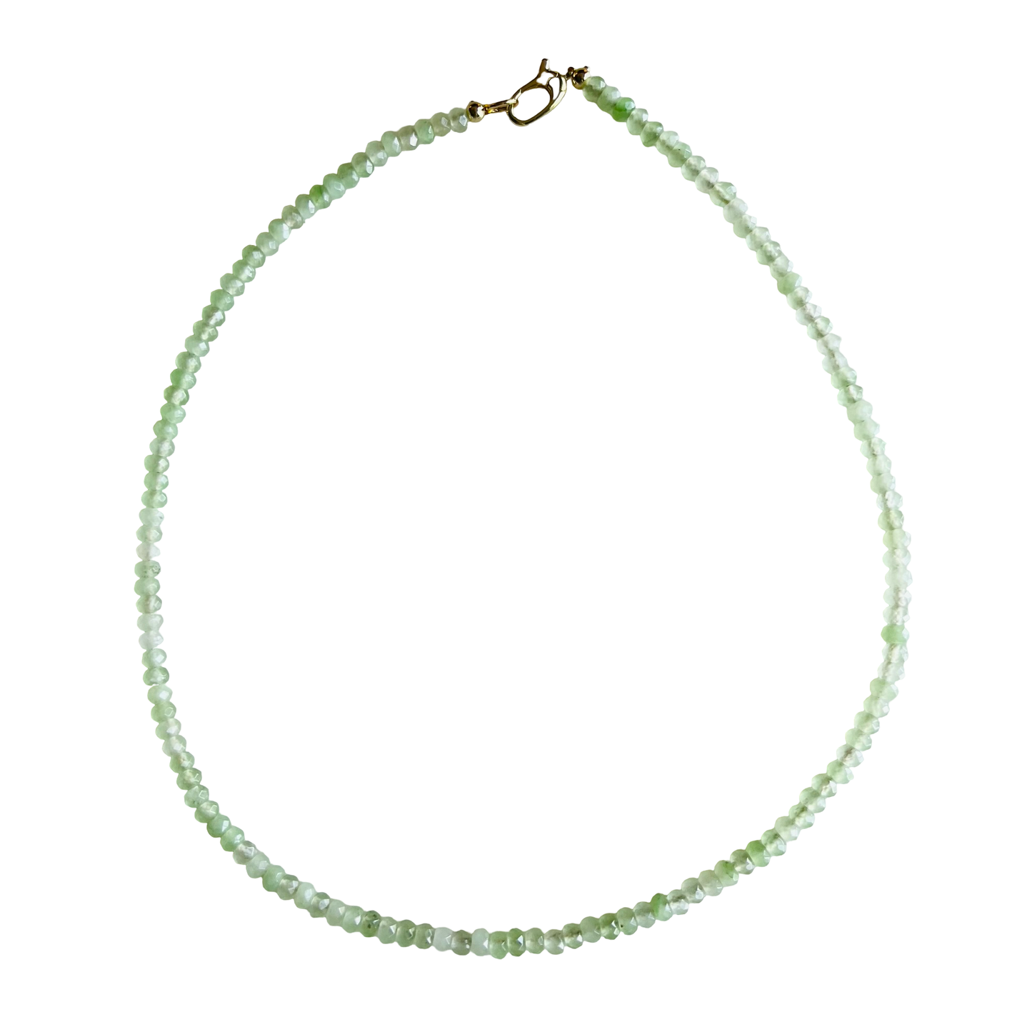 Dainty Candy Gemstone Necklace: White