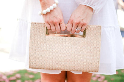 Chloe Clutch - Straw- WS
