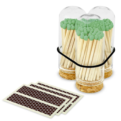 2" Matches + Mini Cloche - Colors of Your Choice + Strikers: White Tip