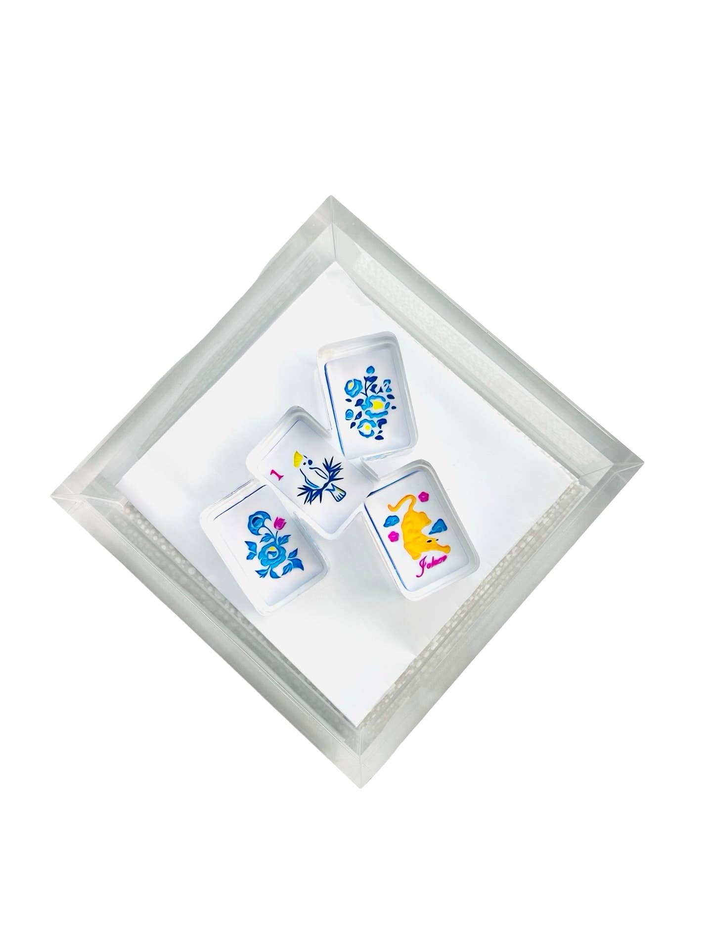 Acrylic Napkin Weight Mahjong