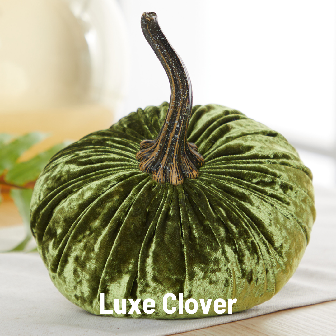 Pumpkin Small Velvet, Valentine's mantel, Autumn table, Gift: Fern