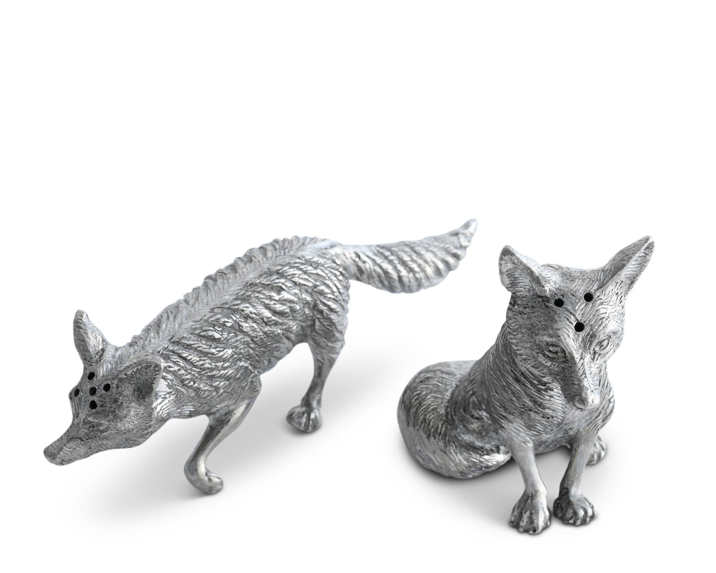 Pewter Foxes Salt & Pepper Set