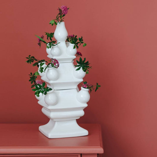White Tulip Vase 3-pieces