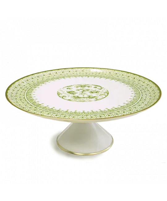 Mottahedeh Apple Green Lace Cake Stand