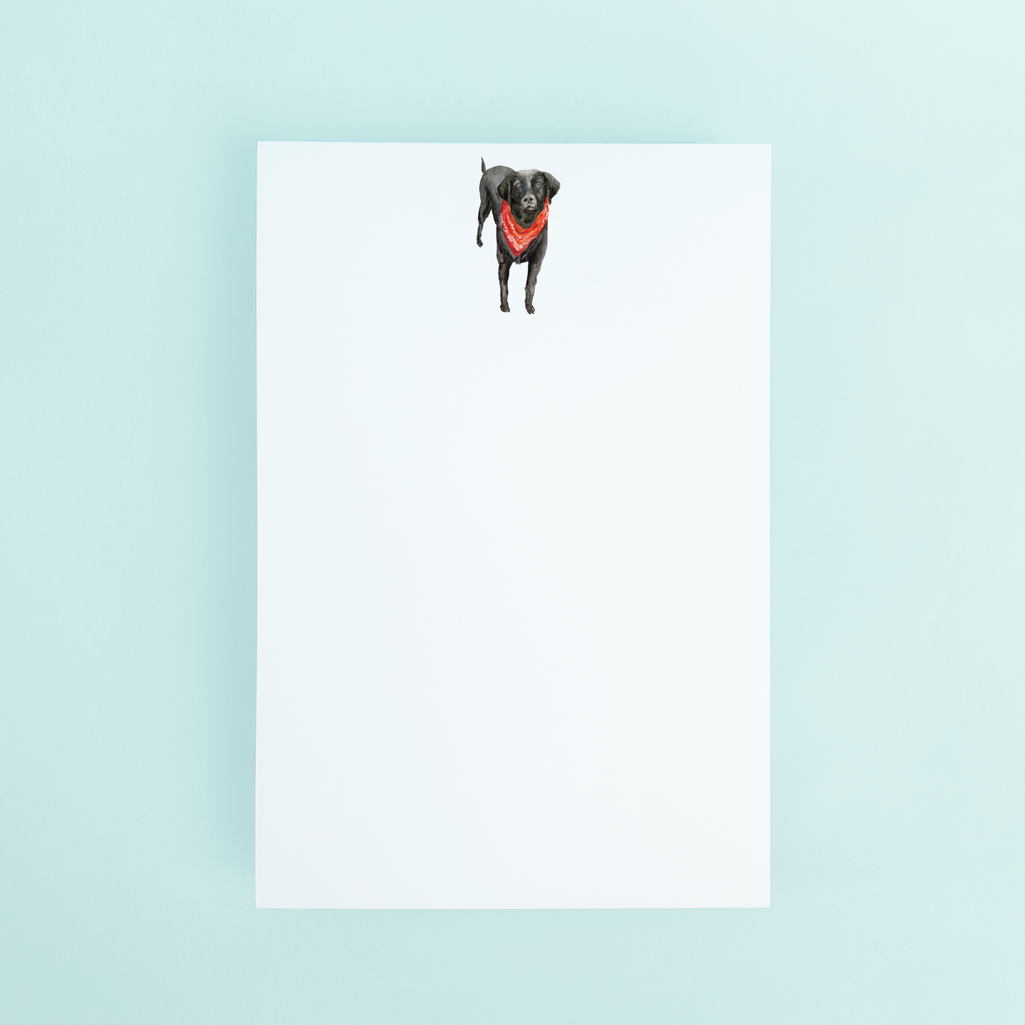 Black Lab Watercolor Notepad, 50 Sheets