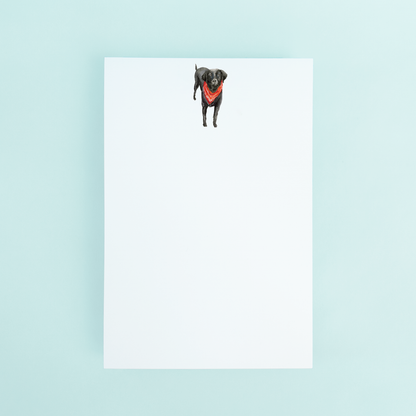Black Lab Watercolor Notepad, 50 Sheets