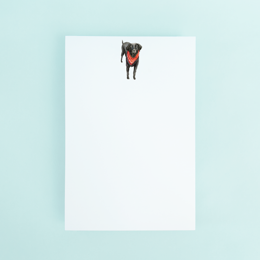 Black Lab Watercolor Notepad, 50 Sheets