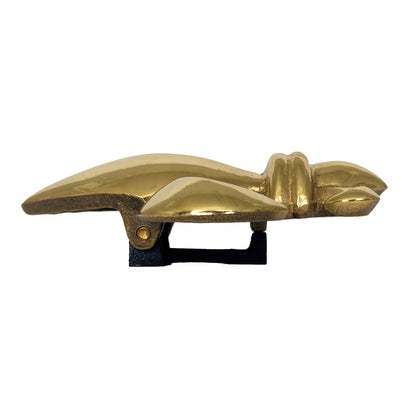 Fleur de Lys Door Knocker: Brass / 4.5H x 4.25W