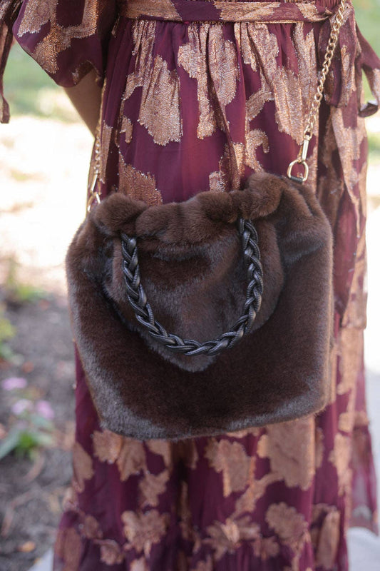Faux Fur Handbag