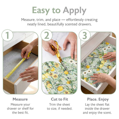 Scented Drawer Liners - Golden Orchard (6 Sheets)