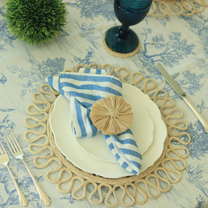 Fringe Napkin Ring set of 4