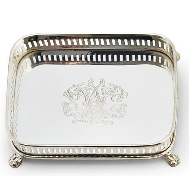 Galway Engraved Rectangle Gallery Tray