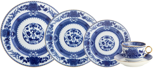 Mottahedeh Imperial Blue 5 Piece Place Setting