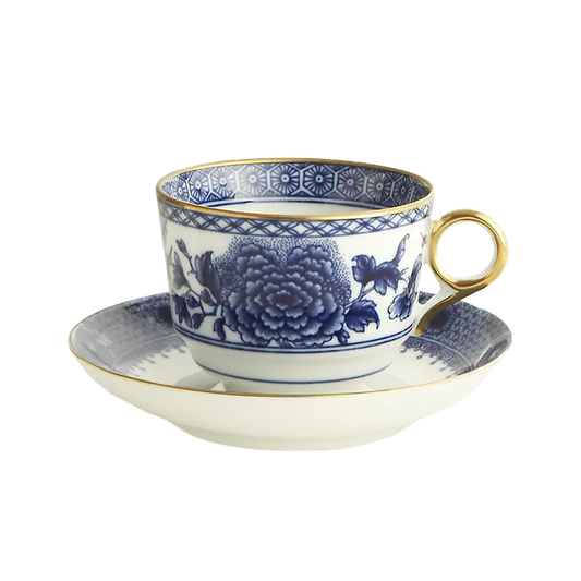 Mottahedeh Imperial Blue Tea Cup and Saucer