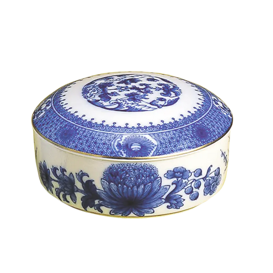 Mottahedeh Imperial Blue Large Round Box