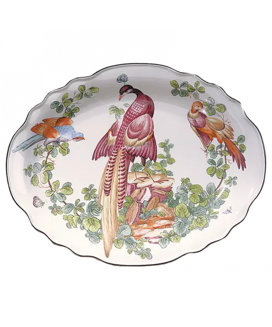 Mottahedeh Chelsea Bird Oval Dish