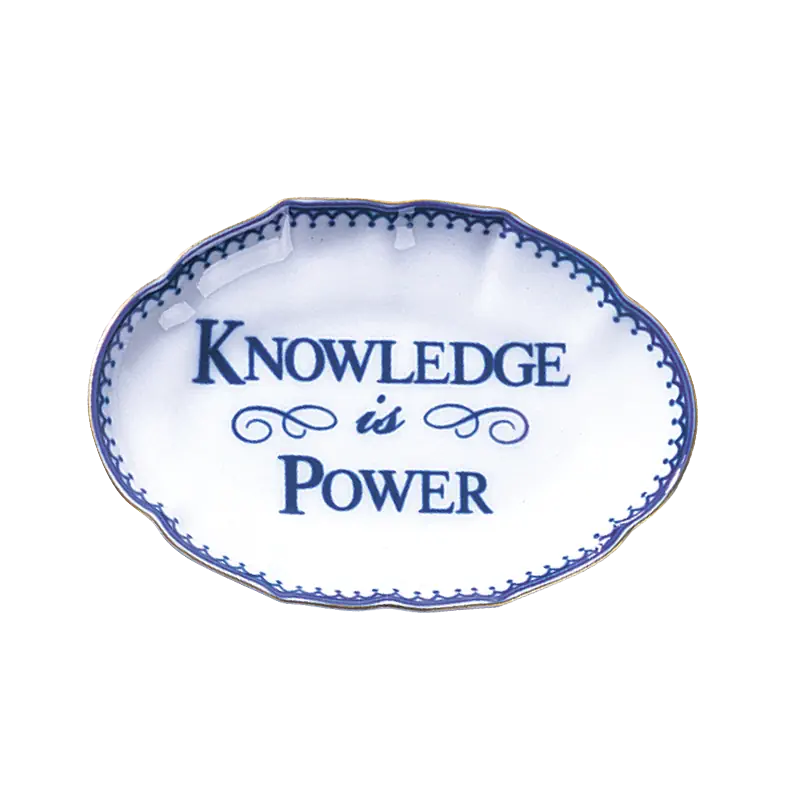 Mottahedeh Knowledge is Power Dish