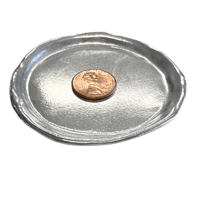 Handmade Pewter Coin Dish - Ring Dish - Jewelry Dish: Plain Heart Dish