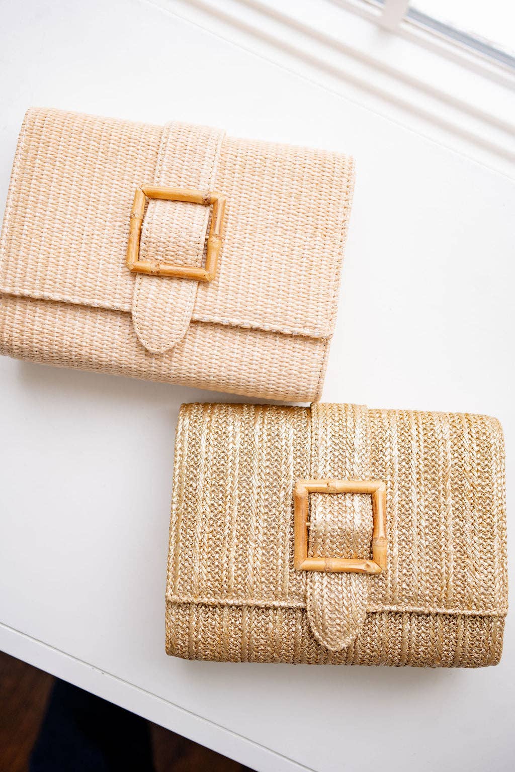 Janie Straw Clutch - WS: Natural