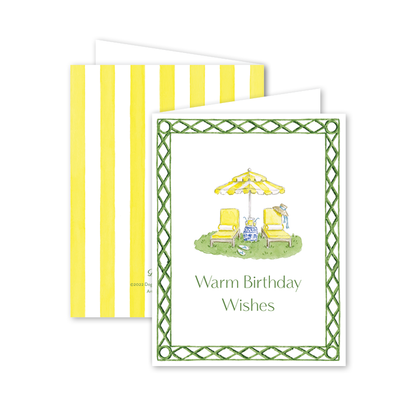 Poolside Cabana Birthday: Single Card