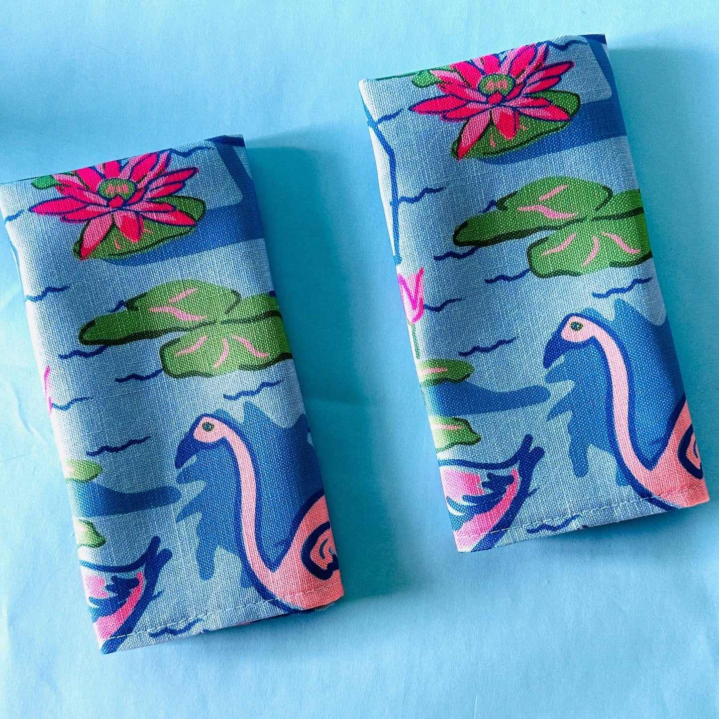 Sunken Gardens Flamingo Pink Dinner Napkins, Set of 4