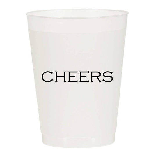 Small Cheers Frosted Cups: Pack of 6