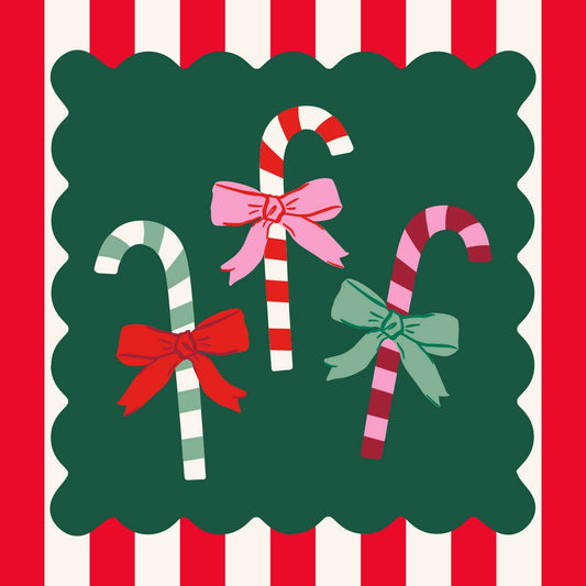Candy Cane Napkins