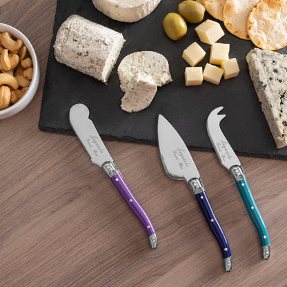 3 Piece Cheese Knives Plum
