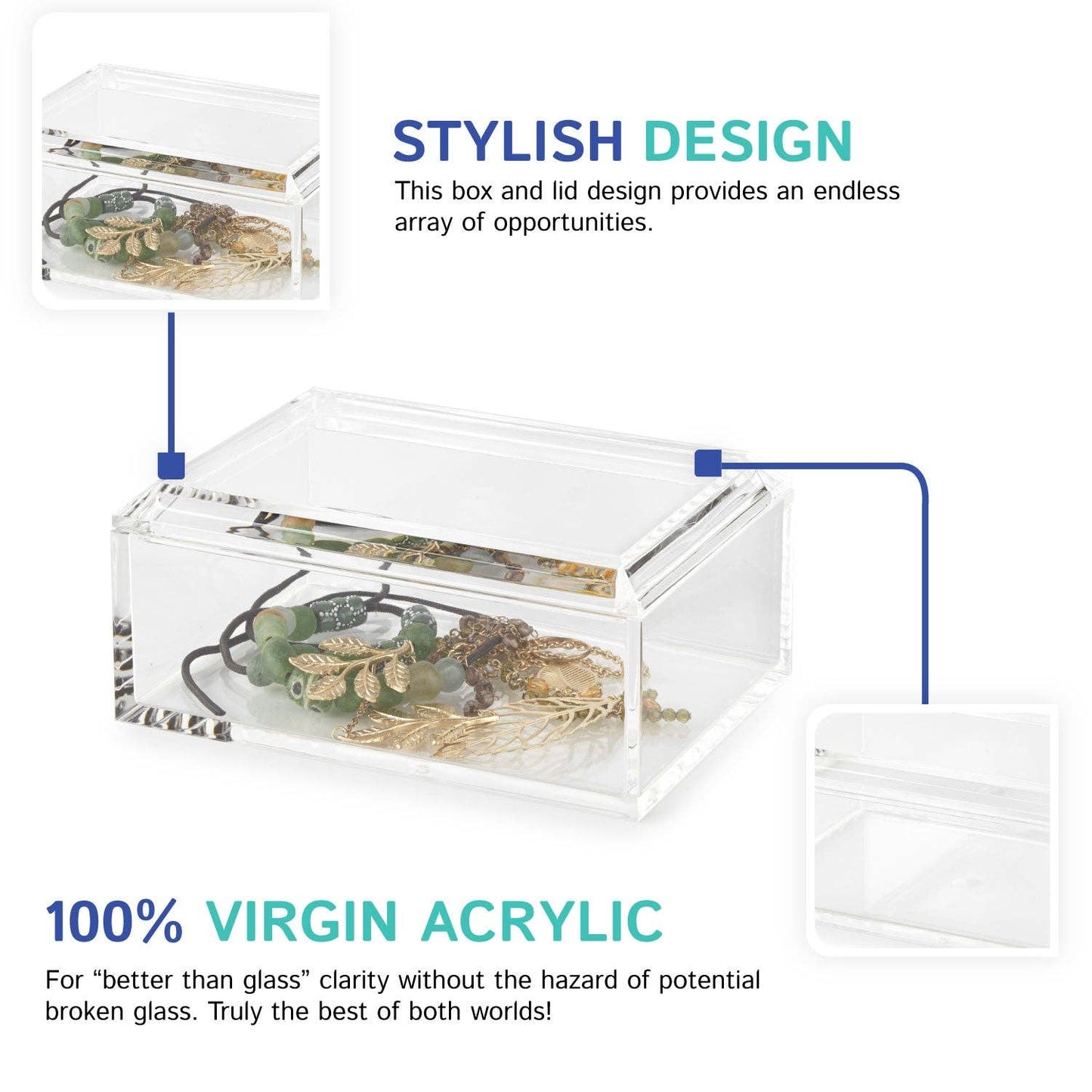 4X6 Rectangular Jewelry Box