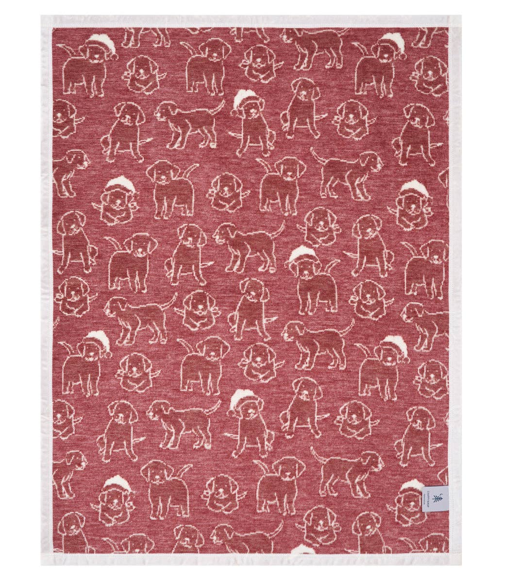 Santa Puppies Mini Blanket: Mini