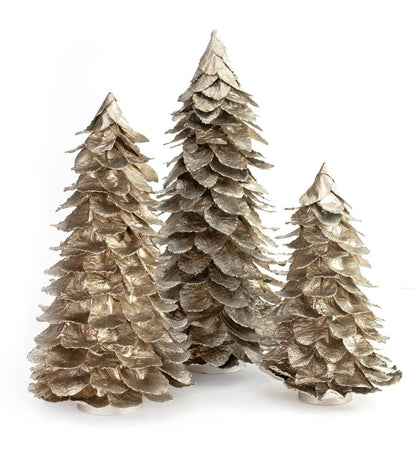 Butterfly Leaf Cone Tree (Champagne Gold): 14"