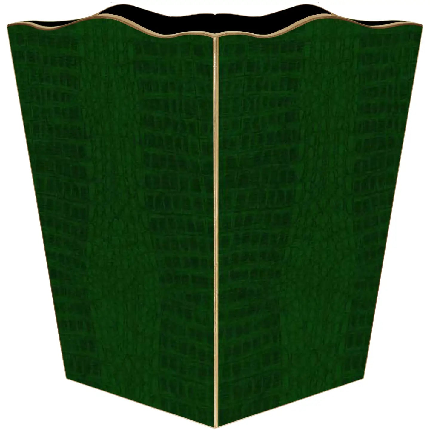 Green Croc Wastebasket
