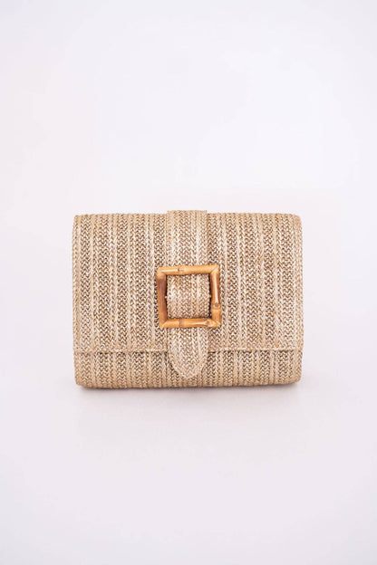 Janie Straw Clutch - WS: Natural