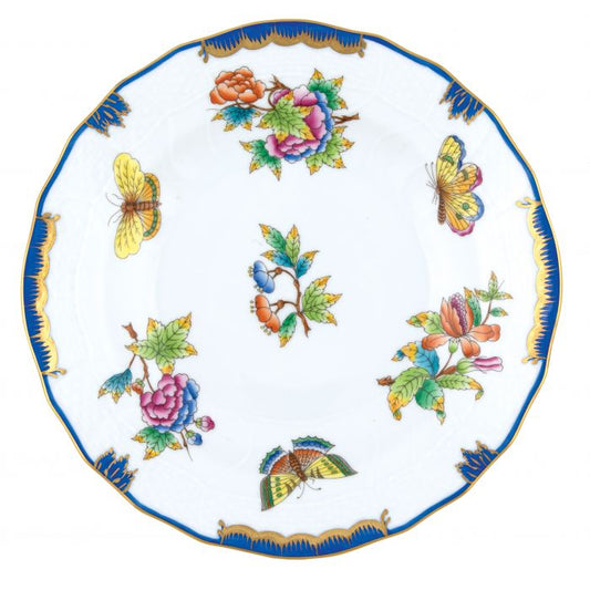 Herend Queen Victoria Blue Dessert Plate