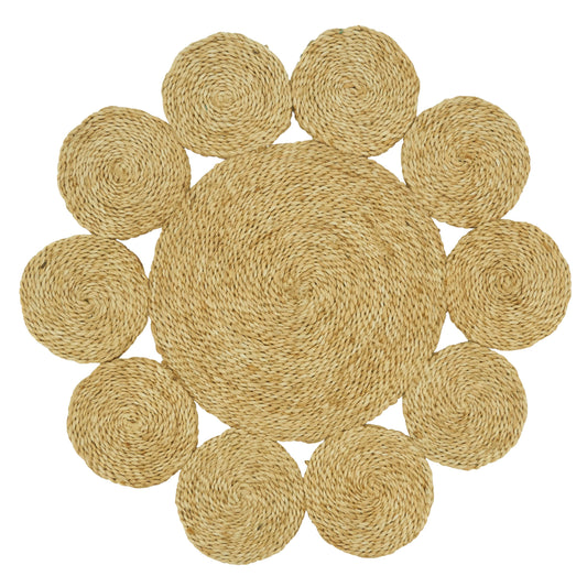 Round Jute Placemat: Natural / 16" Set of 4