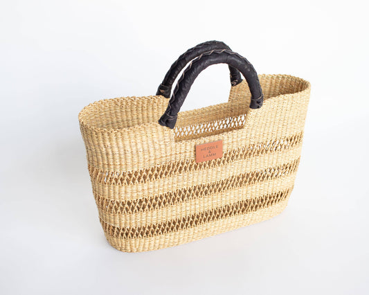Zera Basket Bag - Black Handle