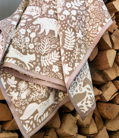 Whimsical Woods Sepia Blanket: Original