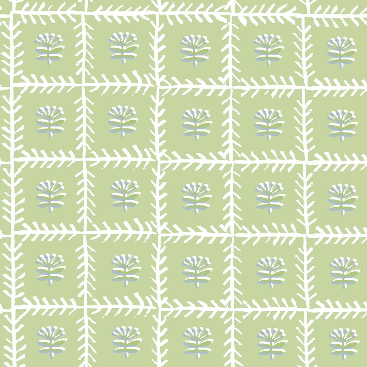 TRELLIS MAHJONG AND GAME TABLECLOTH ~ SOFT GREEN