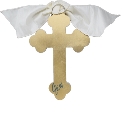 Peace Cross - 12 inches White