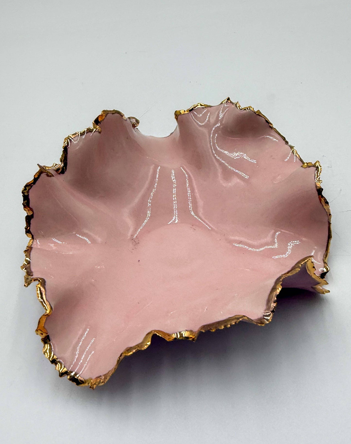 Gold Rim Mini Blossom Bowl