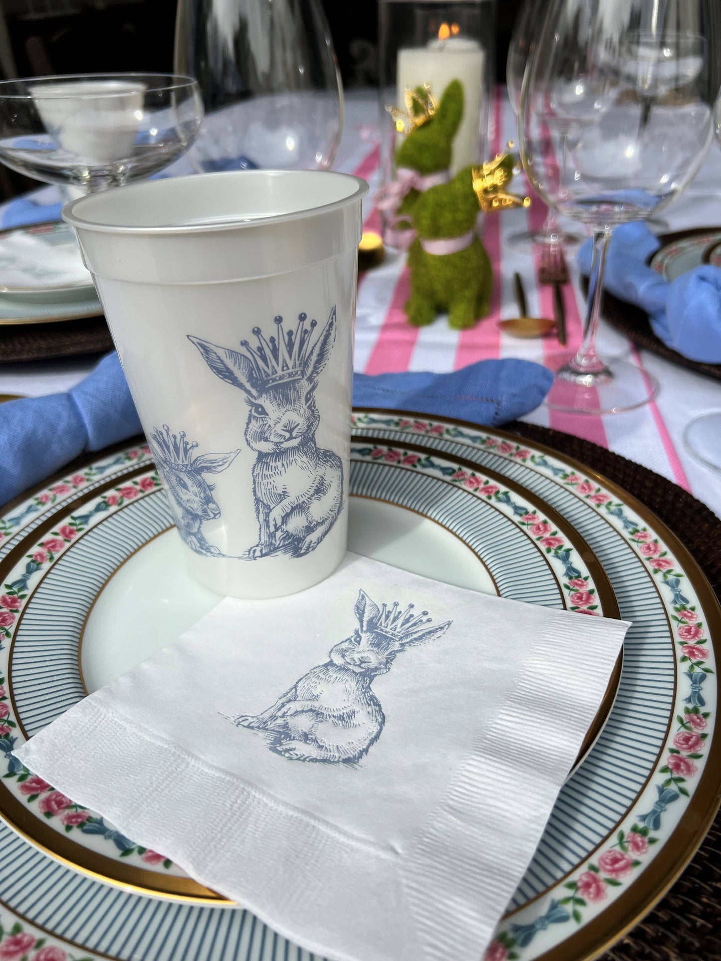 Royal Bunnies 16oz Pearlized Cups
