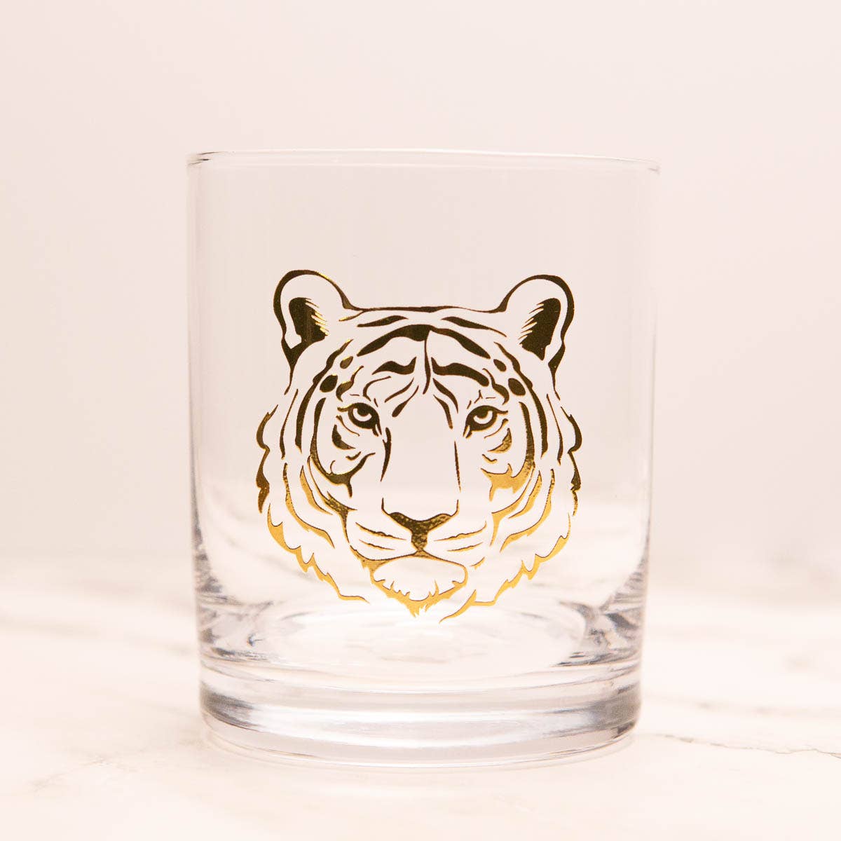 Tiger Rocks Glass Gift Set of 2       13oz