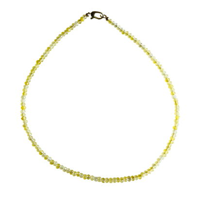 Dainty Candy Gemstone Necklace: White