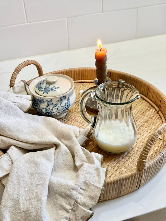 Handblown Fluted Pitcher: Petite